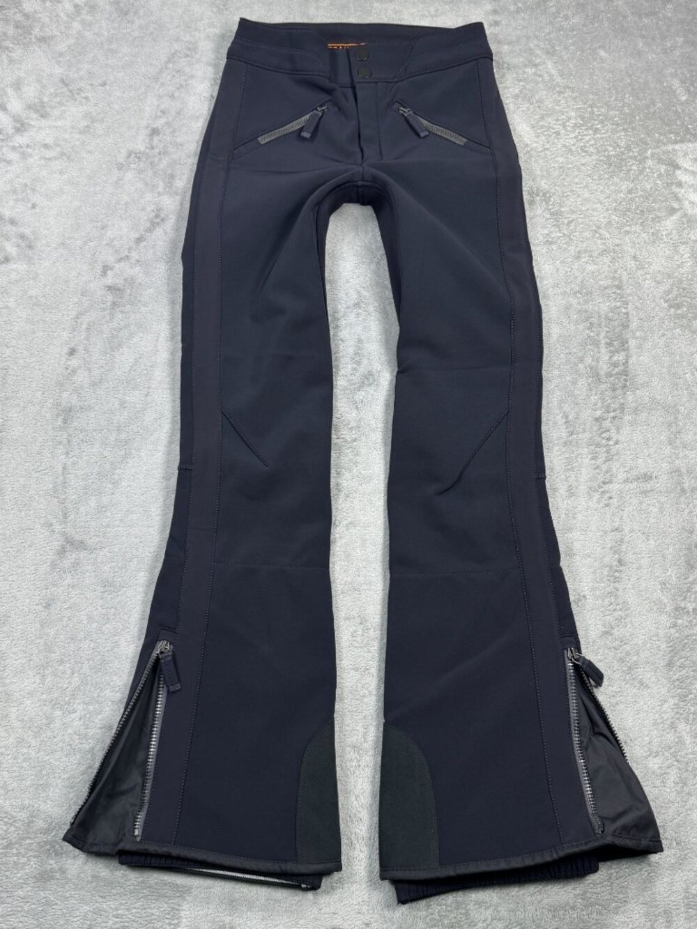 Frauenschuh Christie Ski Pants Womens 0 Black Flared Legs Snow Luxury $1,100
